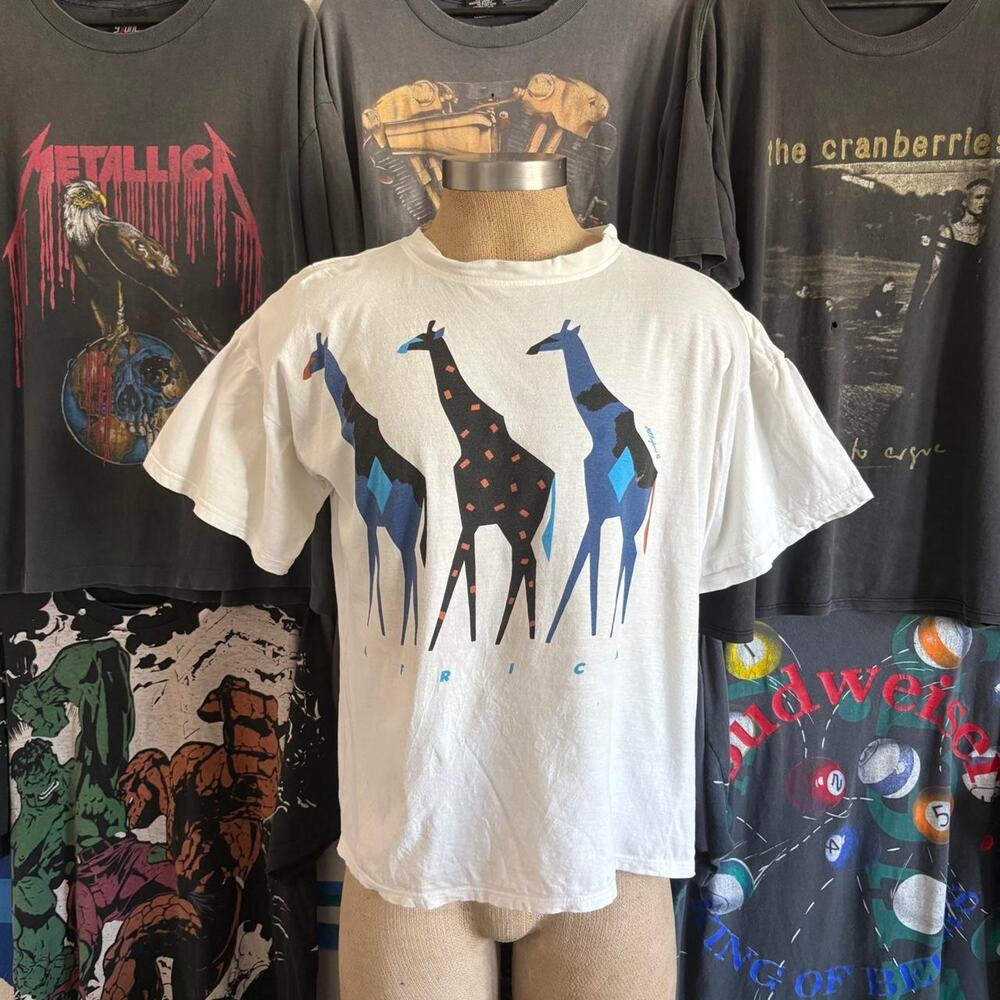 Vintage 1990s africa art t shirt